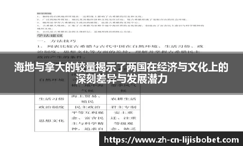 海地与拿大的较量揭示了两国在经济与文化上的深刻差异与发展潜力